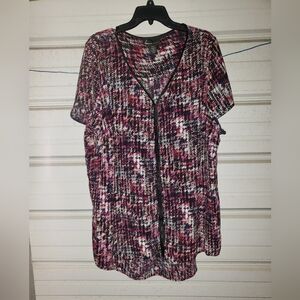4X Lane Bryant 26/28 pretty work blouse top shirt